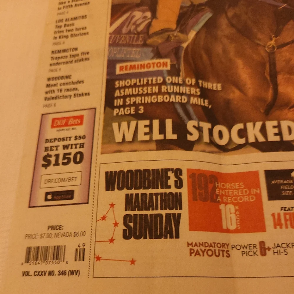 Daily Racing Form - Picture 3 of 8